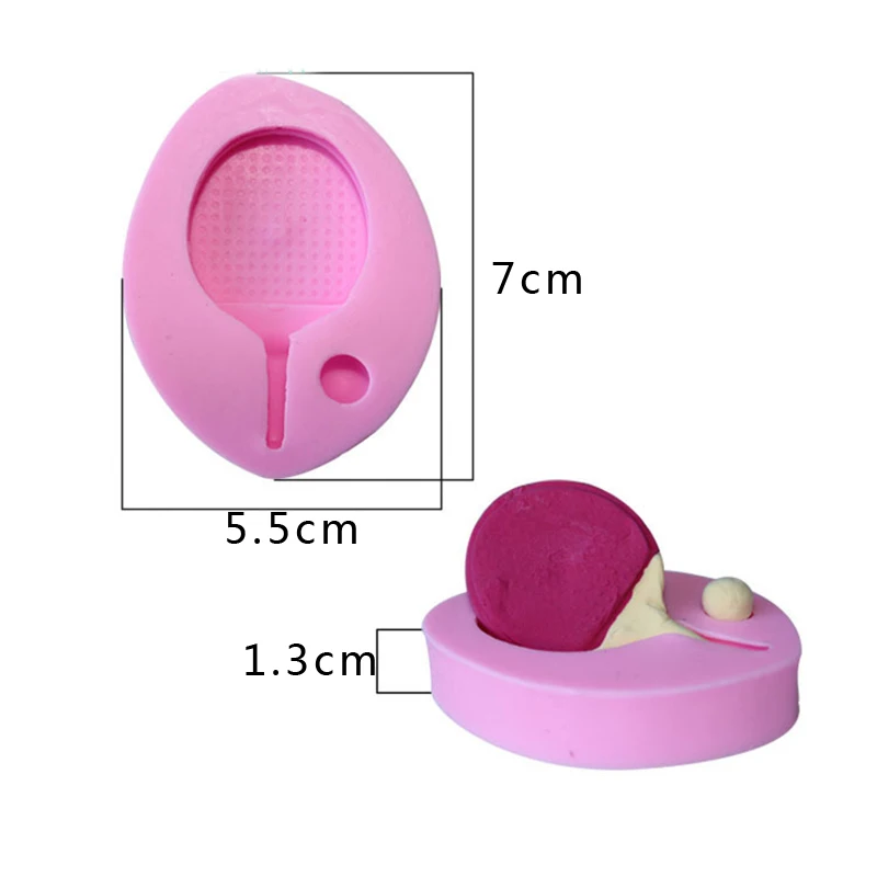 Формы для выпечки Настольный теннис спорт силиконовые формы украшения торта