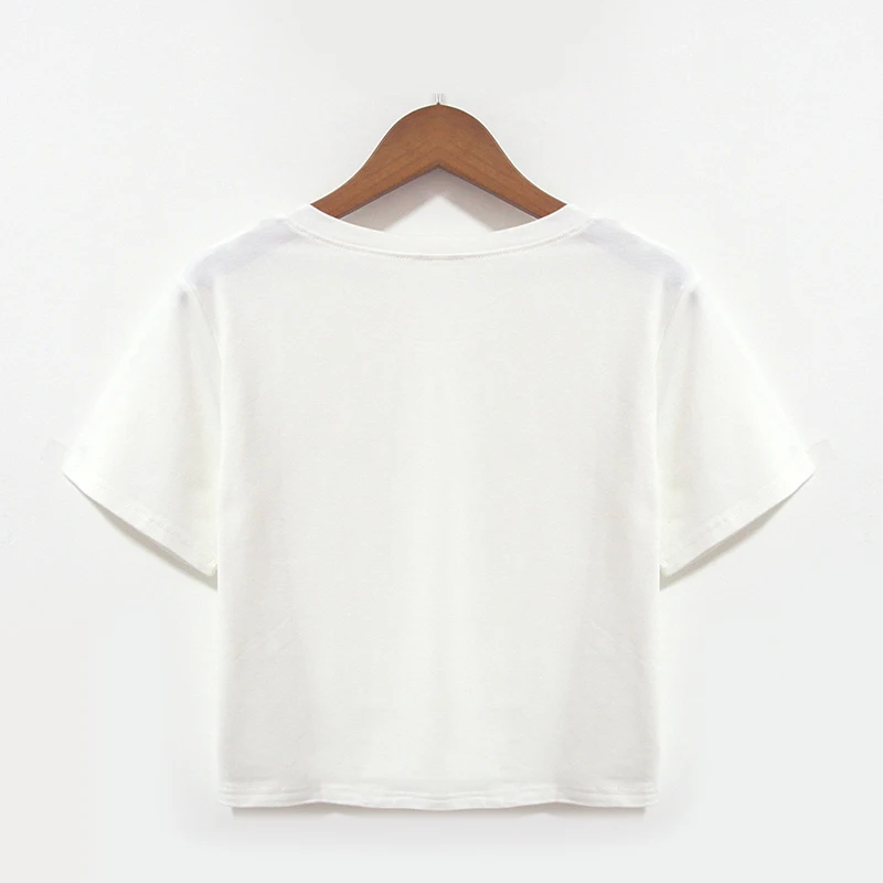 Женская футболка с коротким рукавом и круглым вырезом в стиле хип-хоп | одежда
