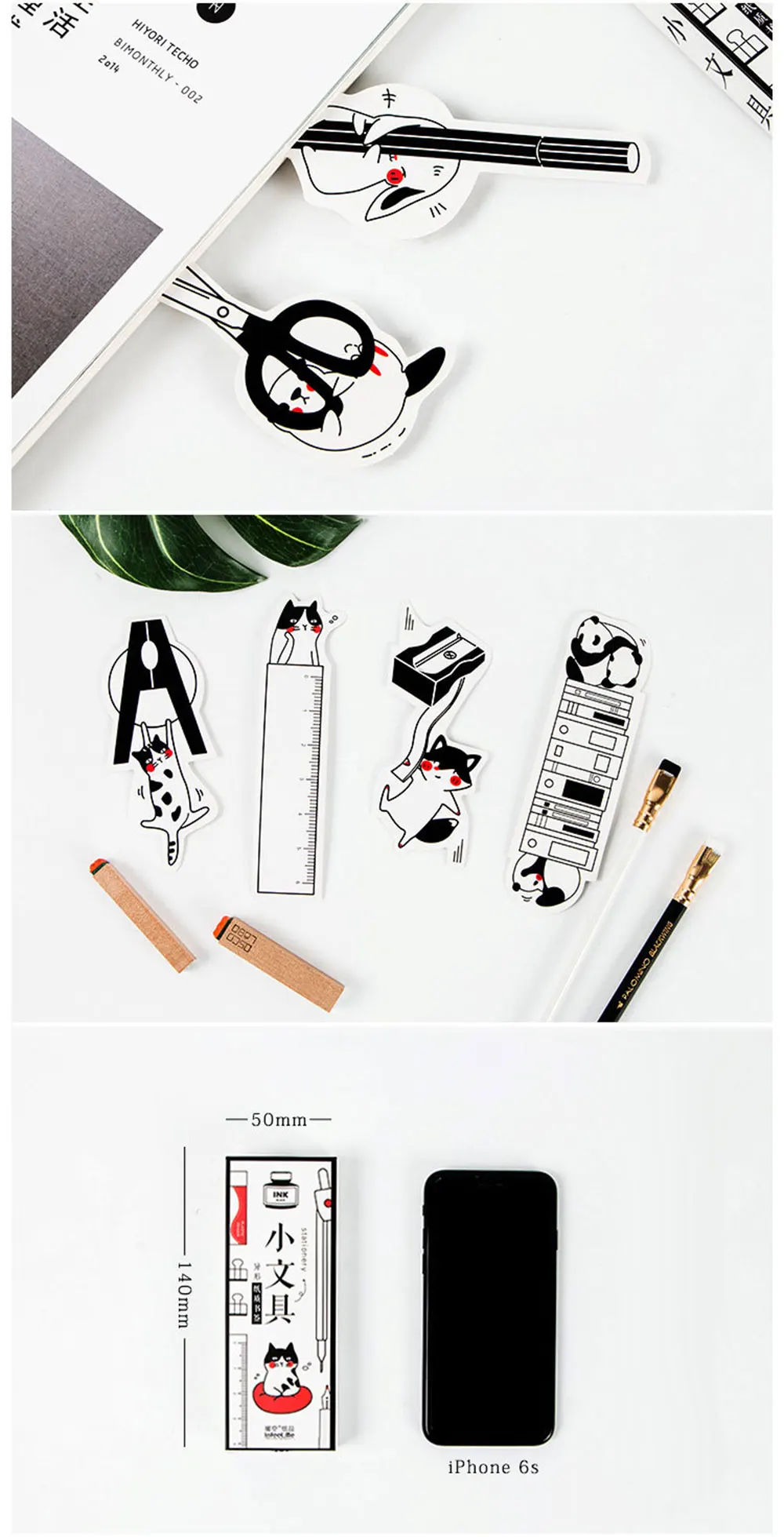 30 шт./кор. всех видов канцелярской бумаги Bookmarks карточка сообщения дети kawaii Канцтовары офисный школьный подарок для детей