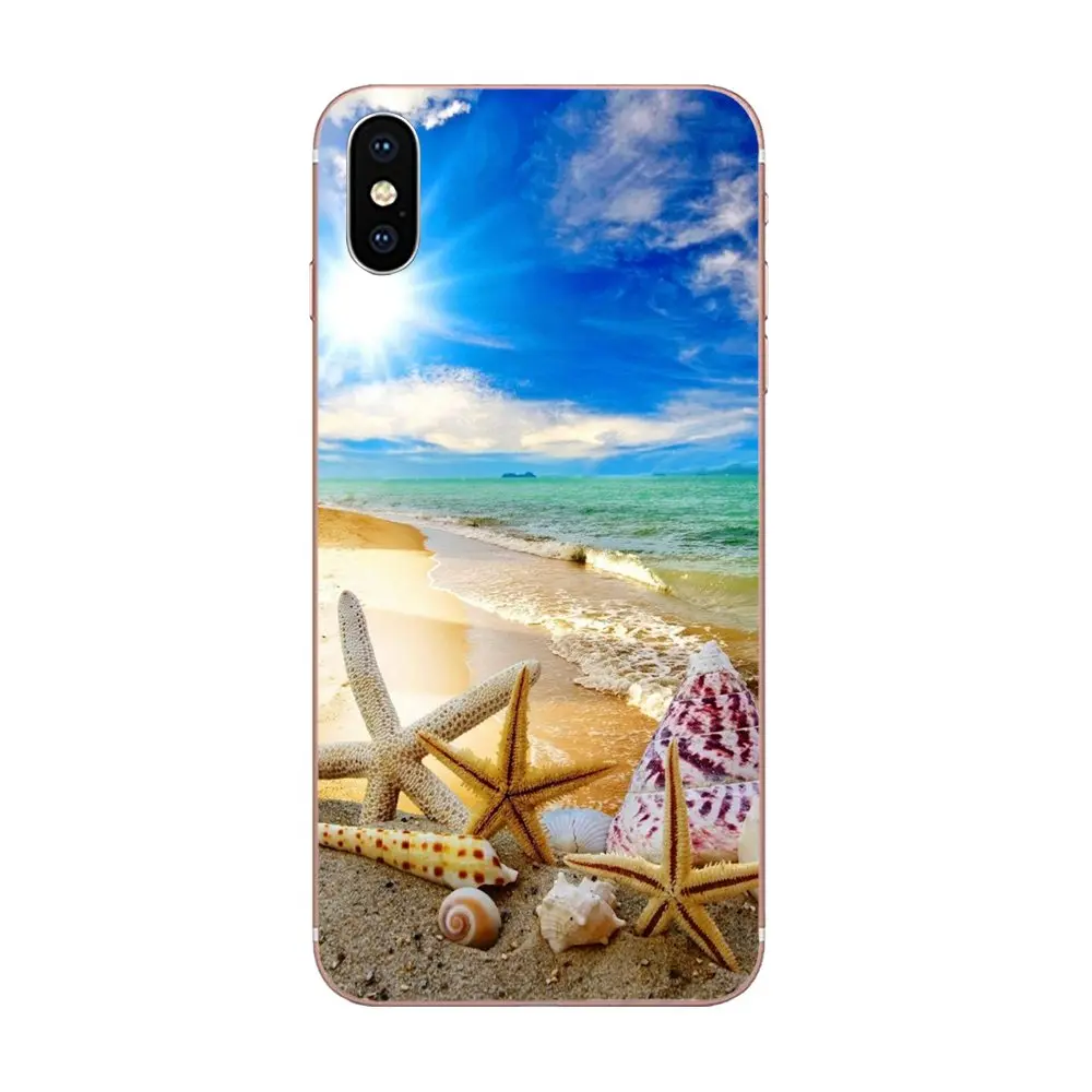 ТПУ чехол для Galaxy Grand A3 A5 A7 A8 A9 A9S On5 On7 Plus Pro Star 2015 2016 2017 2018 закат море небо песок пляж