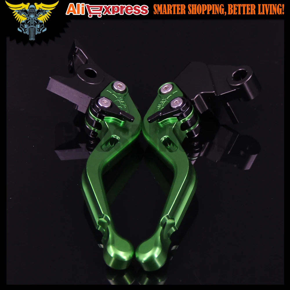 

8 Colors For Triumph THRUXTON 2016 Green CNC Aluminum Adjustable 2 finger Short Motorcycle Brake Clutch Levers