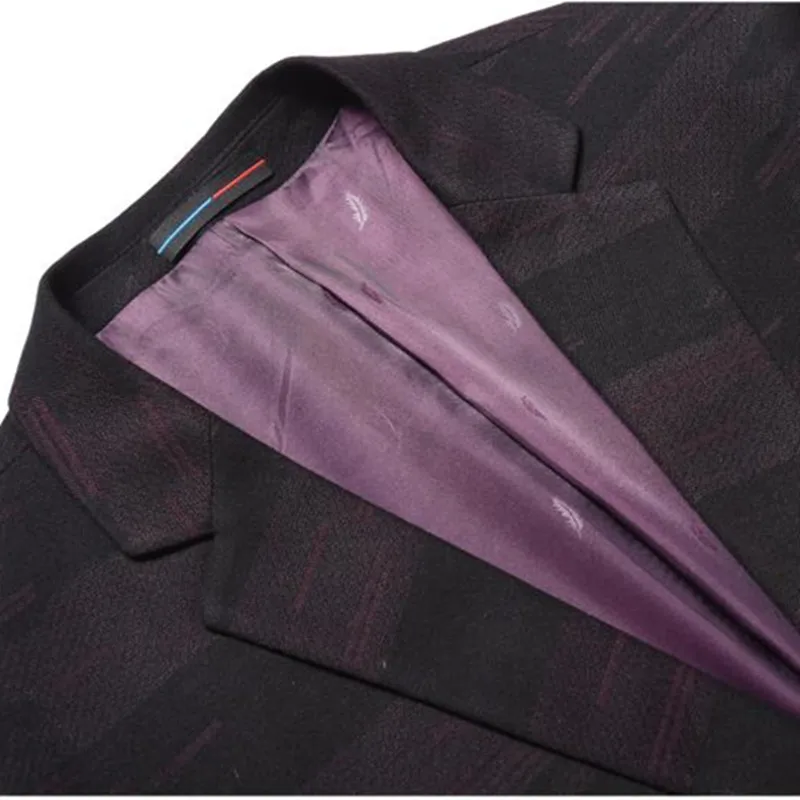 Модные блейзеры для мужчин 2018 мужской костюм с принтом куртки приталенный силуэт