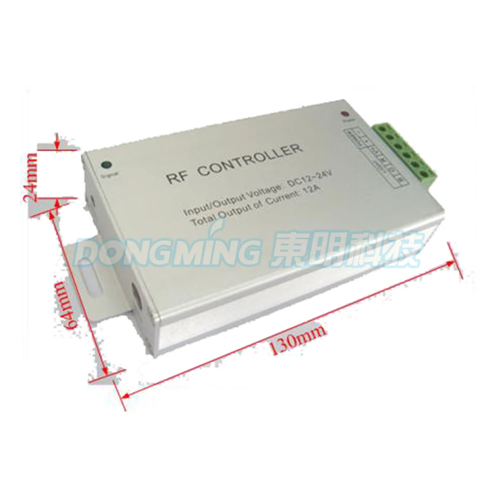 Алюминиевый корпус DC 12 V 4 ключа инфракрасный светодиодный контроллер для 5630/5050/3528 RGB светодиодные полосы контроллер 288 W