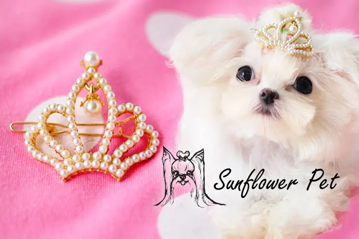 Новый Adams Pets noble pearl crown Цветочная головка/заколка аксессуары для питомцев 1 шт. |
