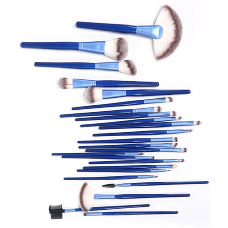 BBL 24pcs Ocean Blue Brush Set Makeup Brushes Professional Foundation Eyes Beauty Cosmetics Pincel Maquiagem | Красота и здоровье