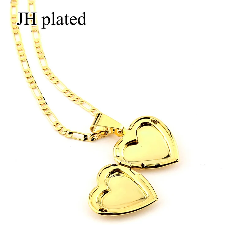 JHplated Fashion jewelry Pendant Necklace Golden Rose and gold silver heart-shaped Arabia for women/girls best gifts | Украшения и