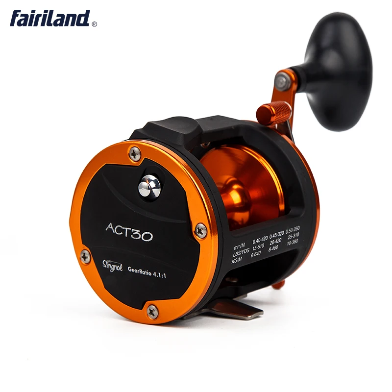 4BB правая рука 4 1: 1 барабанный Троллинг Fairiland катушка 18 кг Тяговая мощность Лодка