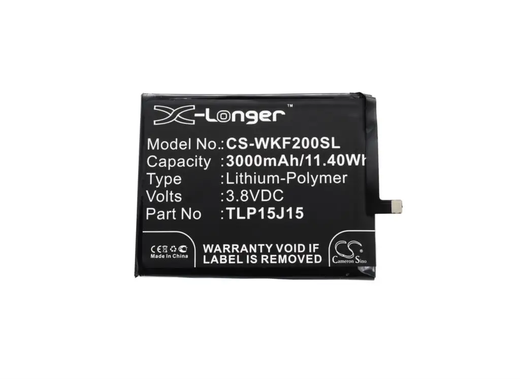 

Cameron Sino 3000mAh Battery TLP15J15 for Wiko FEVER, Fever 4G