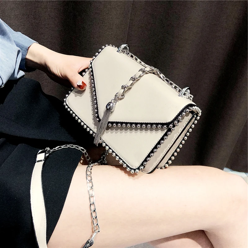 Модная простая маленькая квадратная сумка в британском стиле женская