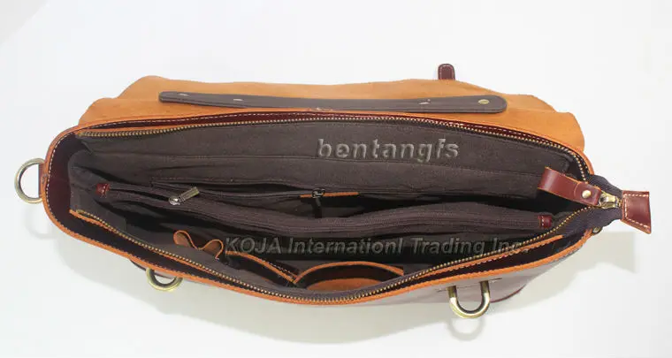 Real Leather Men briefcase portfolio men genuine leather briefcase handbag business bag laptop bag office attache case document