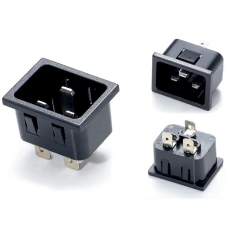 Универсальная черная розетка CE Rohs 250 в 16 А из АБС пластика стандартная PDU/UPS