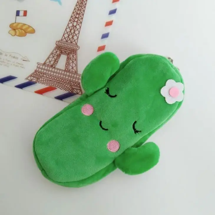 6 1 шт. Kawaii фруктовый арбуз апельсин ананас кактус плюшевый чехол для карандашей косметичка ручка коробка подарок для девочек канцелярские сумки для карандашей - Цвет: 6