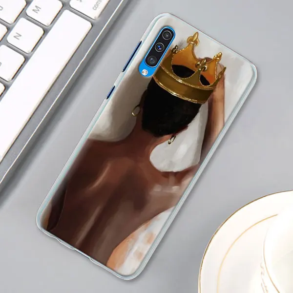 03 Красивые африканские курчавые девочек чехол для samsung Galaxy A30 A40 A50 A70 A6 A8 плюс A7 A9 M30 Футляр для телефона - Цвет: 03
