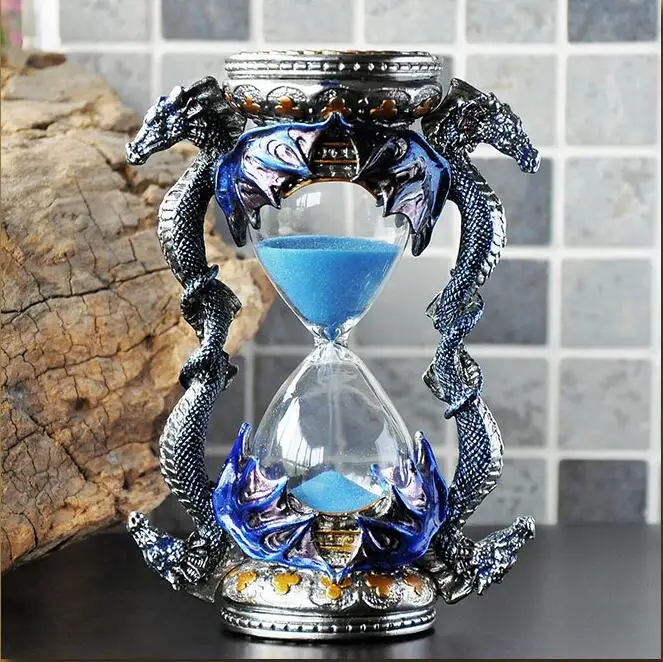 

creative metal visual timer clock sand hourglass 15 minute sand glass clock showertimer for home decoration gifts A33