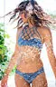 Newest Women Bikini Set Padded Push-up Swimsuit floral Print Bathing Suit bandage halter Swimwear Low waist mesh Beachwear 2018 | Спорт и