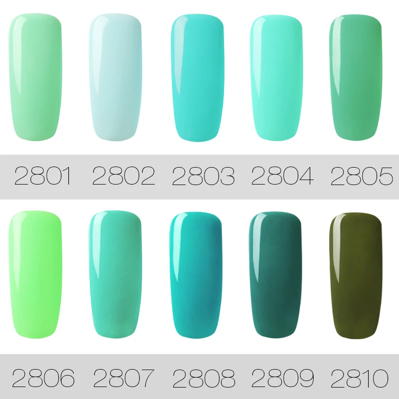 ROSALIND 7 мл Лак для ногтей серии зеленого цвета лак Полупостоянный | Красота и