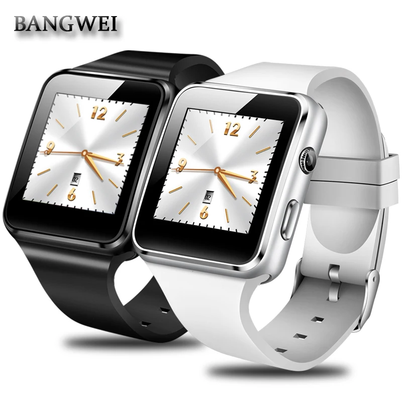 BANGWEI SmartWatch мужские повседневные модные резиновые умные часы с ремнем женские