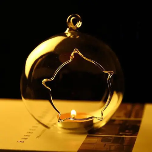 1 шт. хрустальный стеклянный подвесной подсвечник чехол для свадебной вечеринки