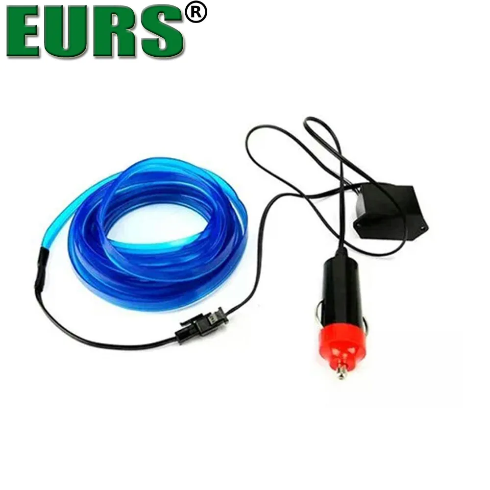 EURS 10 шт. EL wire Светодиодная лента Автомобильная атмосферная лампа 1 м 2 3 4 5