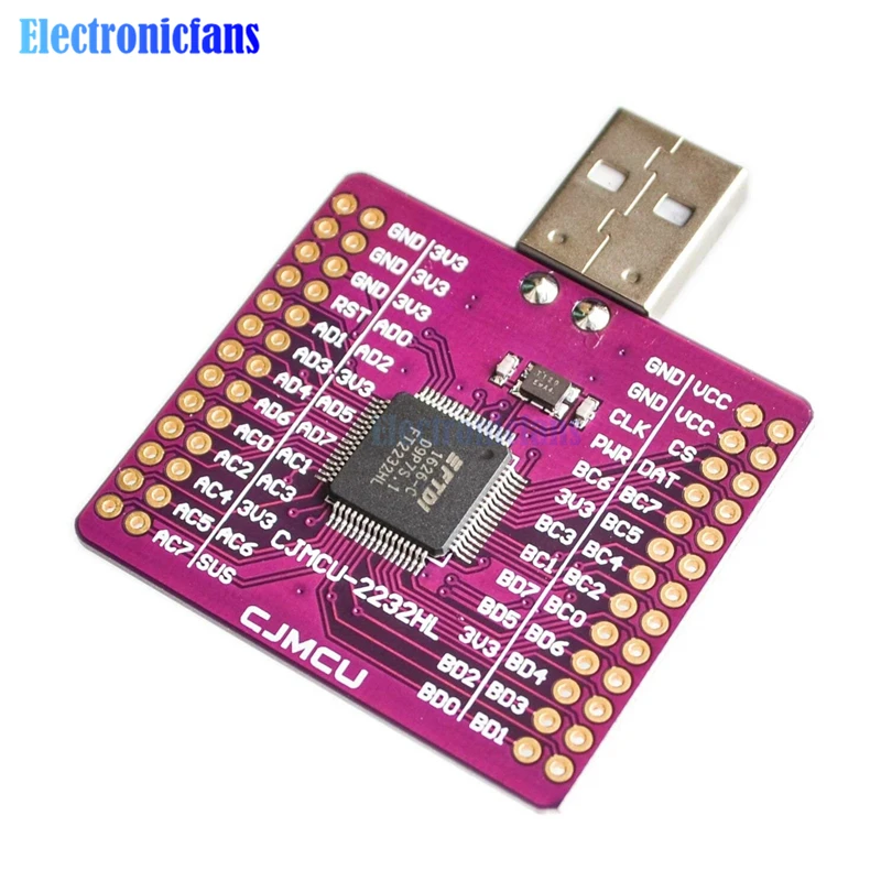 FT2232HL USB к UART двухканальный модуль FIFO SPI I2C IIC для JTAG RS232 CJMCU 2232HL внешней