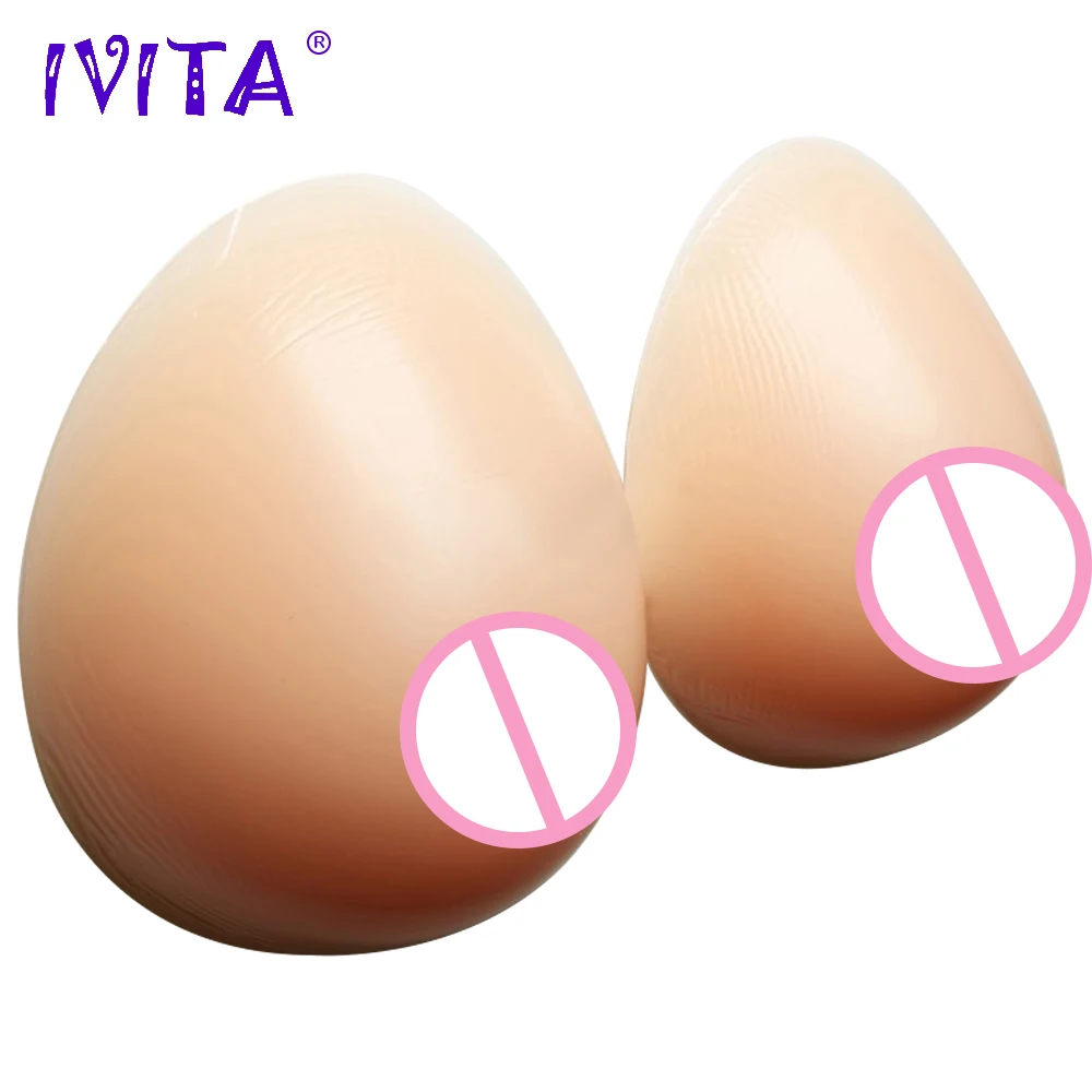 IVITA 3600g Realistic Silicone Breast Forms Fake Boobs For Crossdresser Shemale Transgender Drag Queen Transvestite Mastectomy |