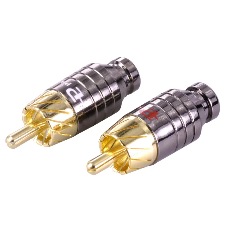100 шт./50 пара Роскошные пайки RCA PlugJack ConnectorSpeaker аудио Выход/Вход адаптер