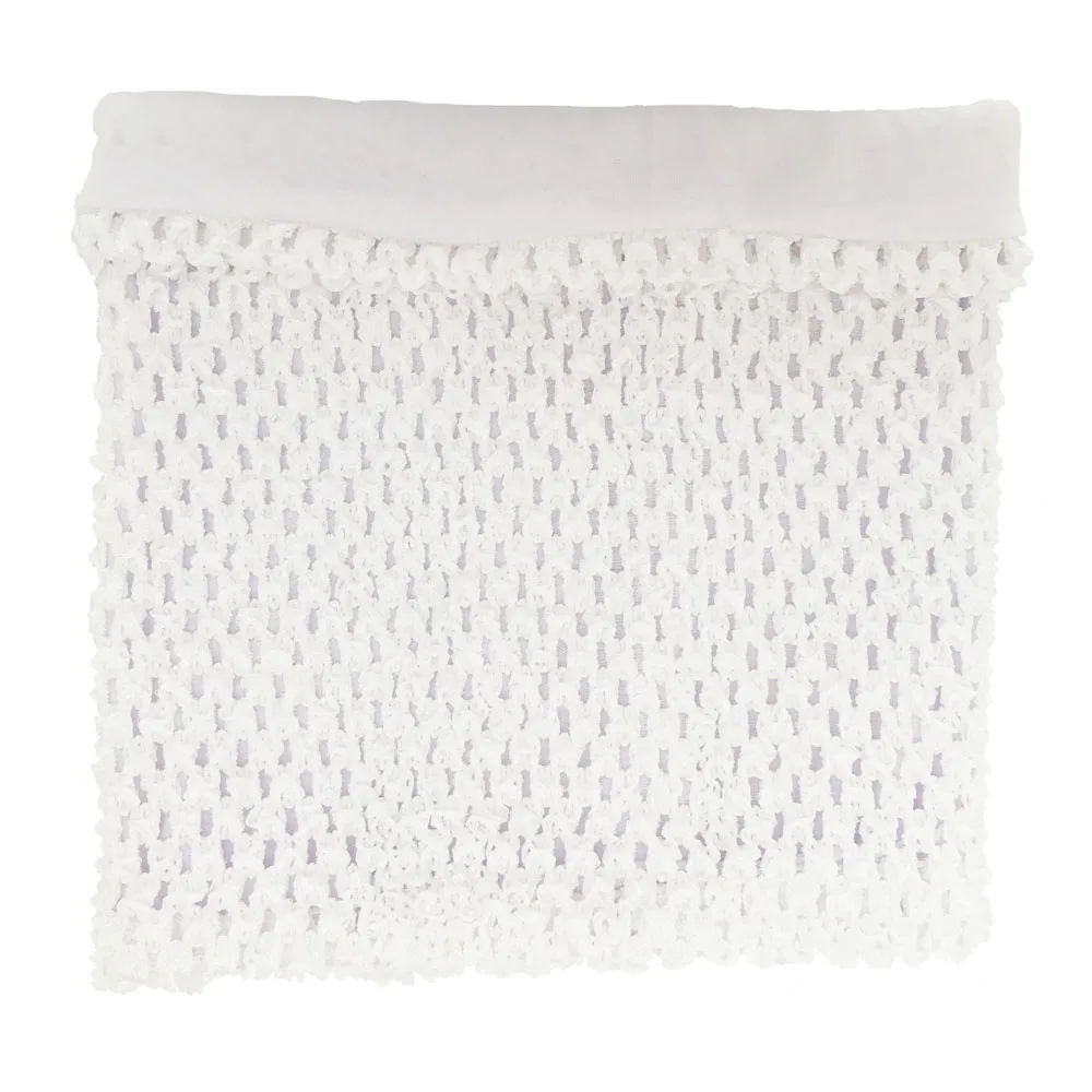 White lined Tutu Top Вязаные топы-пачки для маленьких девочек 1-2 лет с подкладкой, 8x8 дюймов, платья-пачки, топы-пачки «сделай сам», ручная работа, пачки, повязка на голову, пачки - Цвет: White lined Tutu Top