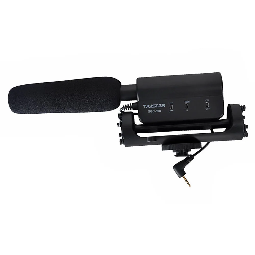TAKSTAR SGC-598 фотография интервью дробовик микрофон для Nikon Canon DSLR камеры(нужен интерфейс 3,5 мм
