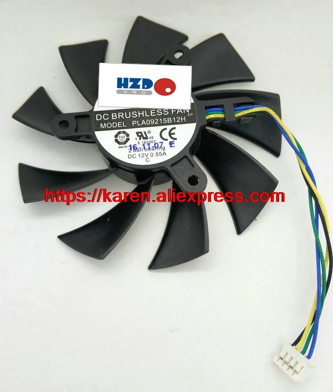 Бесплатная доставка охлаждающий вентилятор для видеокарты MSI N560 570 580GTX HD6870|cooler