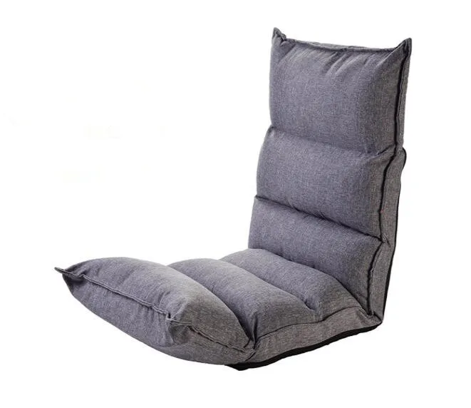 

Modern Upholstered Chaise Lounge Indoor Living Room Reclining Sofa Chair 2 Colors Floor Folding Adjustable Sleep Day Bed Chair