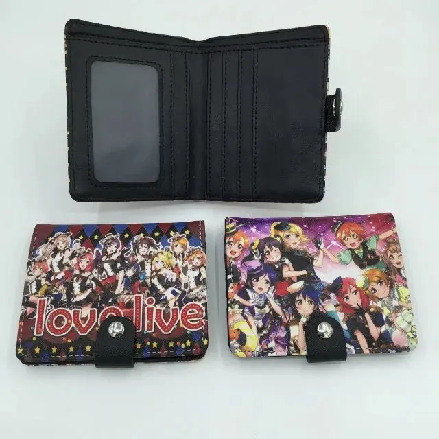 Love Live бумажник с мультяшным принтом для девочек школьные кукольные короткие