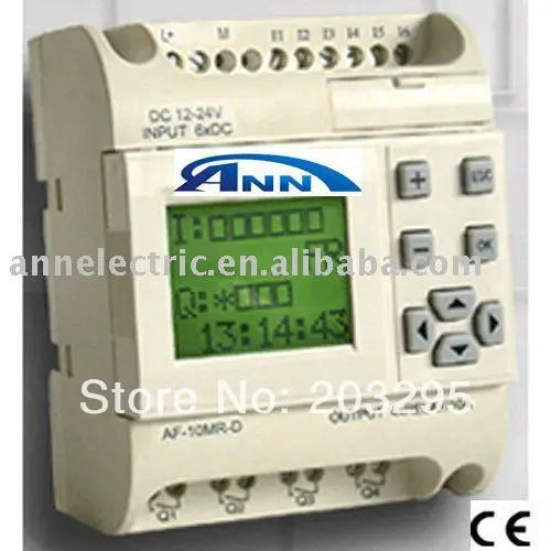 Программирование ПЛК AF 10MR E2 с HMI 12 24VDC 6 точек касания вход постоянного тока 4