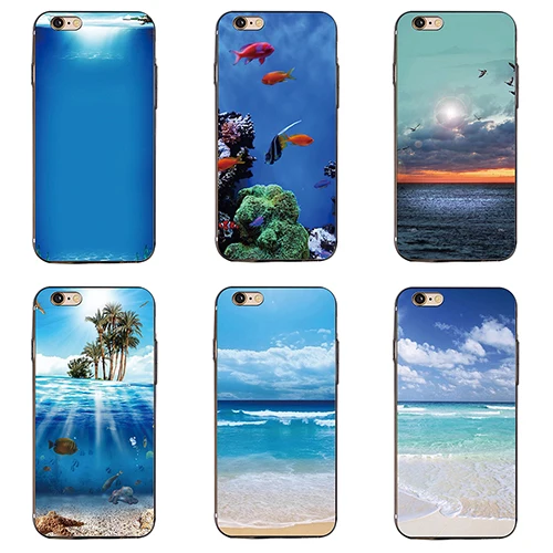 Подводный морской принт чехол для iPhone 6 7 | Мобильные телефоны и аксессуары