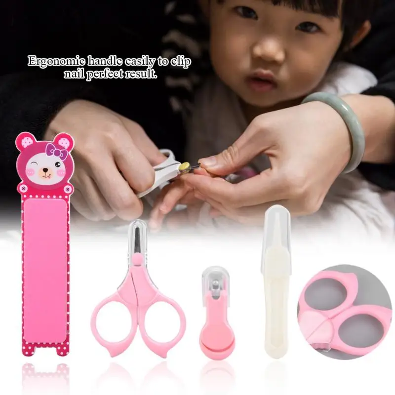 4 шт./компл. маникюрный набор для ухода за ребенком машинка стрижки ногтей