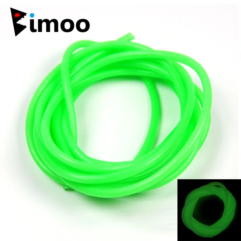 2 м/уп. 3 мм Мягкие силиконовые Lumo трубки зеленые светящиеся рыболовные резиновые трубки