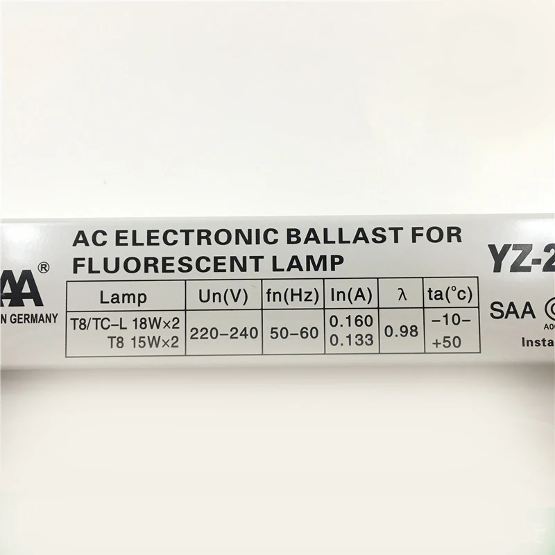 Электронный балласт 3AAA YZ 218EAA T8/TC L 220V 2X18W 2X15W для системы управления аварийным