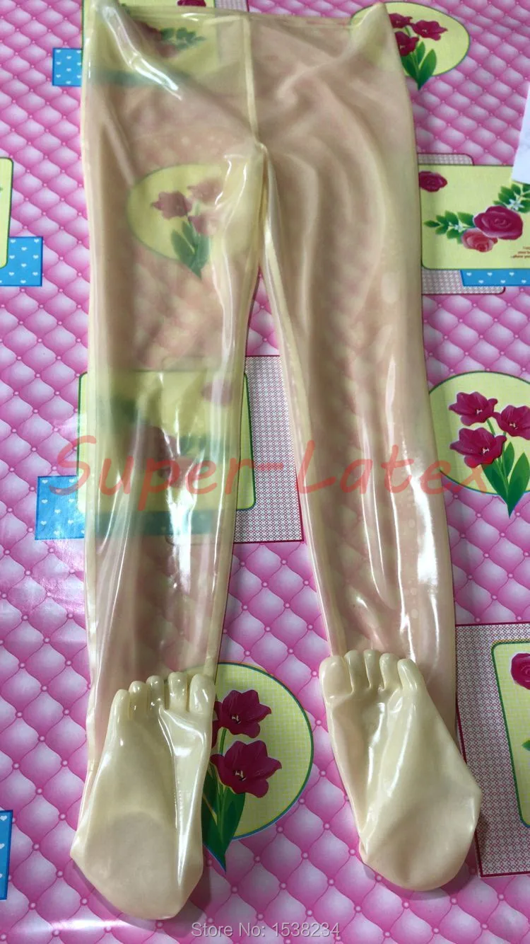 

Брюки с высокой талией из латекса с пальцами прозрачные латексные леггинсы с пальцами