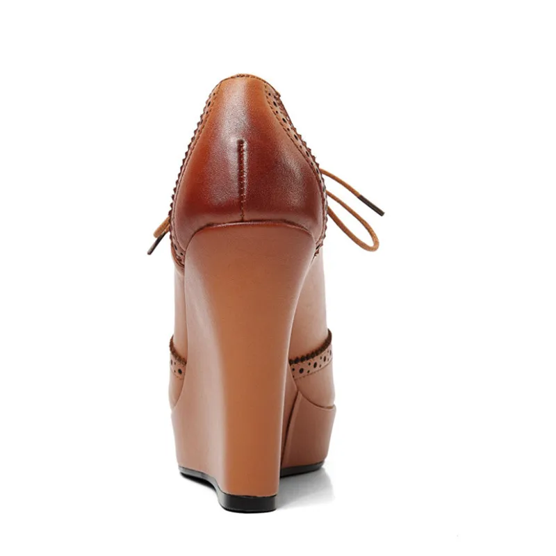 Осенняя обувь на очень высоком каблуке женская танкетке платформе женские