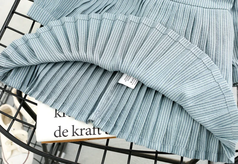 Платье в полоску с длинными рукавами для девочек Новинка 2018 года Детские модные