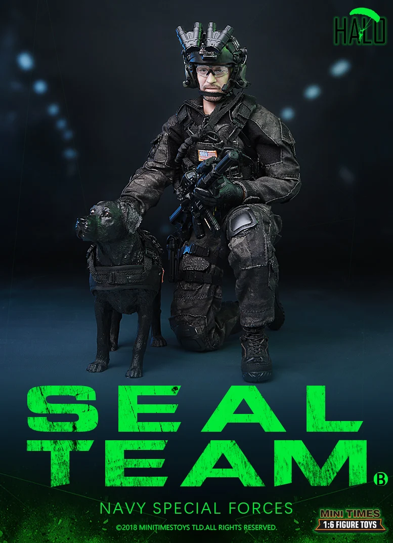 Minitimes игрушки 1/6 M013 sealteam уплотнение капитан K9 ночное прыгать действия Рисунок