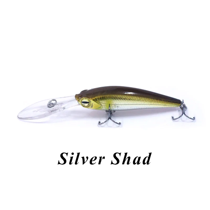 Silver Shad Banshee 60 мм 5,8 Г окуня/Щука Джеркбейт Тонущий Воблер для рыболовной наживки 3D глаза жесткие приманки Aritificial приманки жесткие щуки Shad кренкбейты - Цвет: Silver Shad