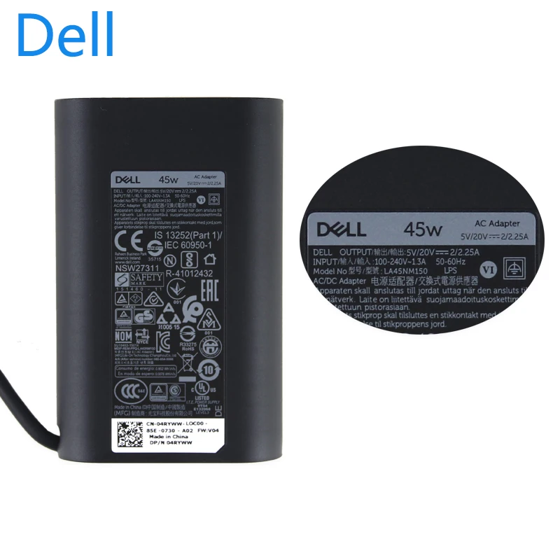 Оригинальный блок питания для ноутбука Dell HA30NM150 20V2.25A 45 Вт Typc зарядное устройство