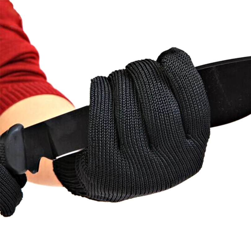 Anti-cut Work For Gloves Protection PE Double Stainless Steel Mesh Safety Glove Butcher Cut Resistant Workplace Supplies | Безопасность