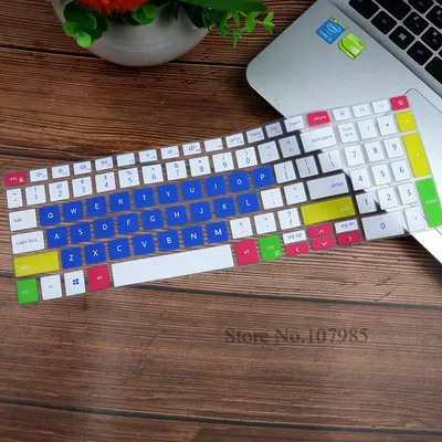 Candyblue 15 15,6 дюймов кремниевый ноутбук Защитная пленка для ноутбука Dell Inspiron 15 5584 5586 клавиатура обложка записной книжки i5584-7063SLV 7590 7591 - Цвет: Candyblue