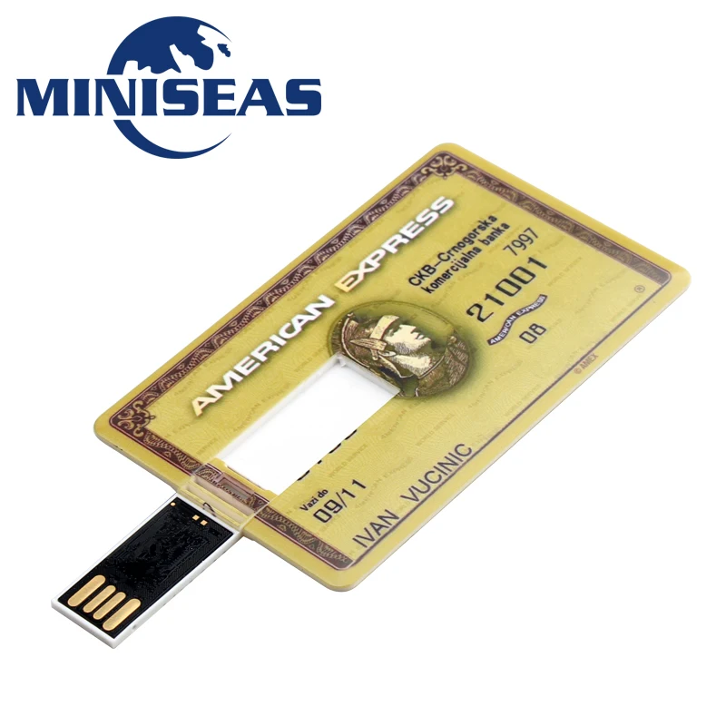 USB флеш-накопитель Miniseas банковская кредитная карта 4 ГБ 8 16 32 внешний накопитель Usb