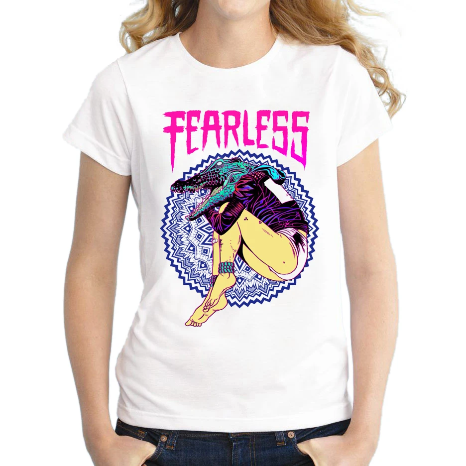 2018 женская футболка с крокодиловой головой повседневные топы коротким рукавом