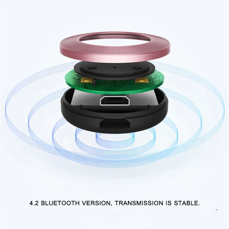 Спортивные наушники Bluetooth металлические магнитные стерео музыкальные с