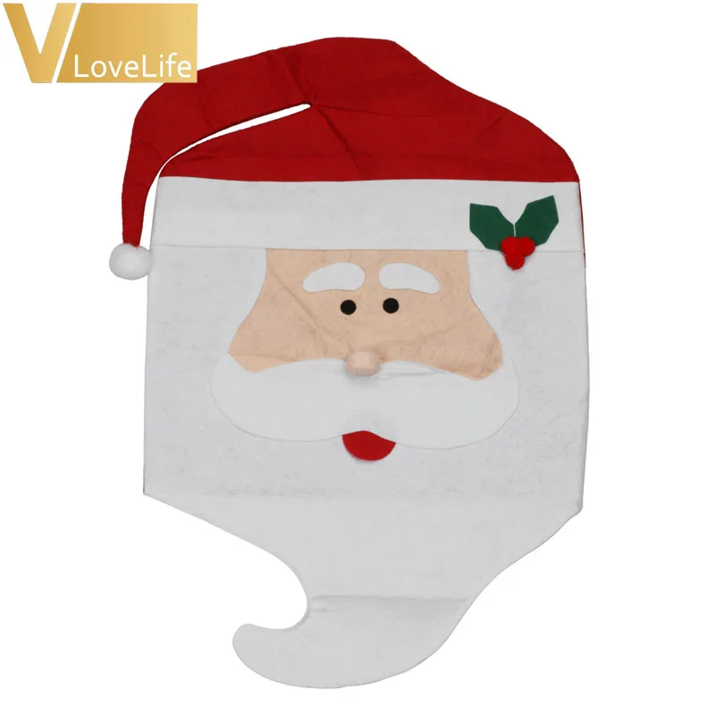 2 шт. рождественские украшения для стульев принадлежности обеденного стола