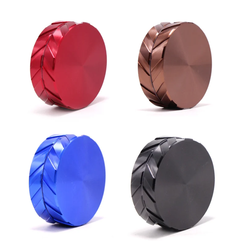 Совершенно новая металлическая двухслойная измельчитель для табака 63 мм