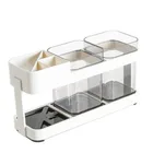 BF050 простая модная пластиковая зубная щетка с двойной стойкой, держатель для зубной щетки, Набор чашек для мытья зубных щеток креативных влюбленных